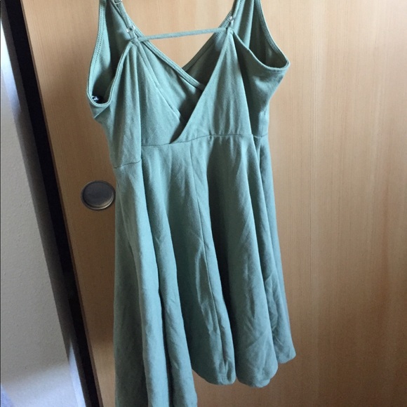 light green wrap dress